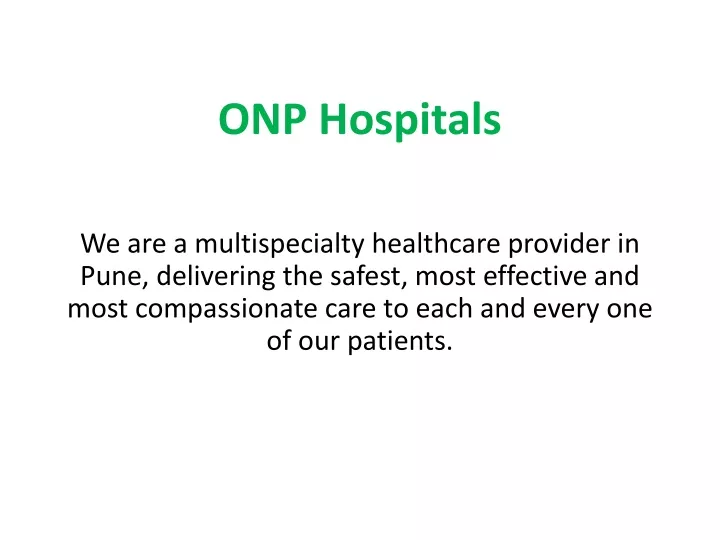 onp hospitals