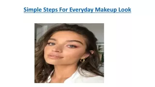 simple steps for everyday makeup look