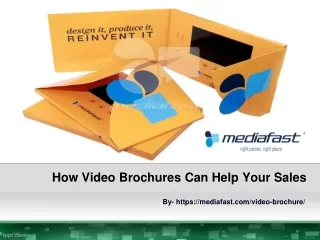 How Video Brochures Can Help Your Sales