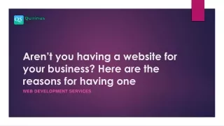 aren t you having a website for your business here are the reasons for having one