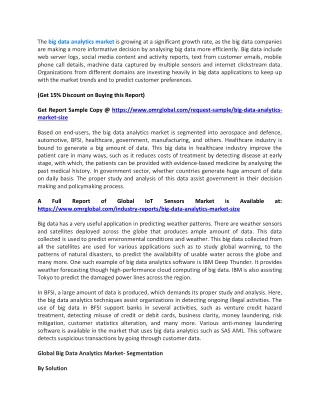 the big data analytics market is growing