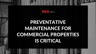 preventative maintenance for commercial