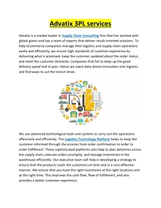 advatix 3pl services
