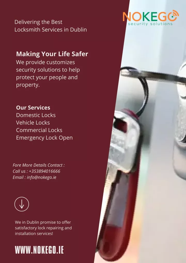 delivering the best locksmith services in dublin