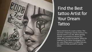 Tattoo artists in toronto