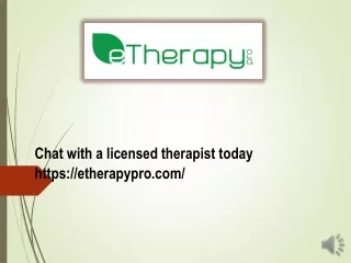 chat with a licensed therapist today https etherapypro com