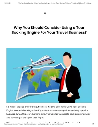 Why You Should Consider Using a Tour Booking Engine For Your Travel Business?