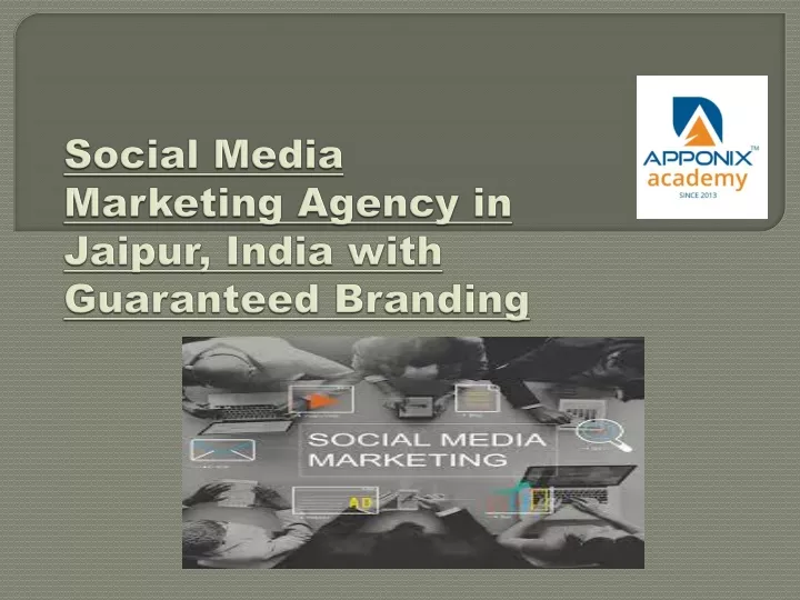 social media marketing agency in jaipur india with guaranteed branding