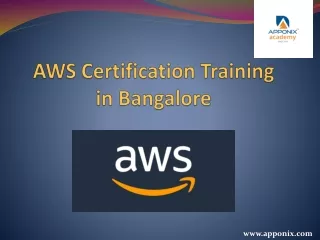 AWS Certification Training in Bangalore