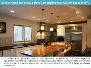 What Should You Know Before Remodeling Your Kitchen Space in NYC?