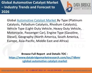 Global Automotive Catalyst Market