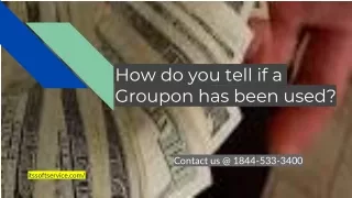 How do you tell if a Groupon has been used_