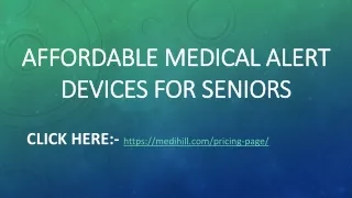 Affordable Medical Alert Devices for Seniors