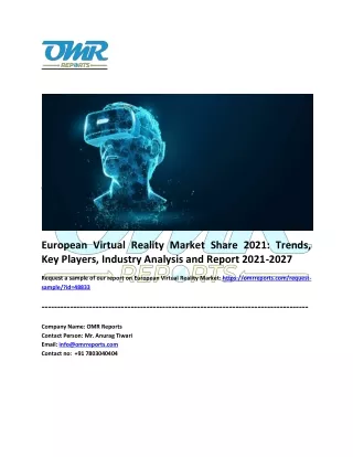 european virtual reality market share 2021 trends