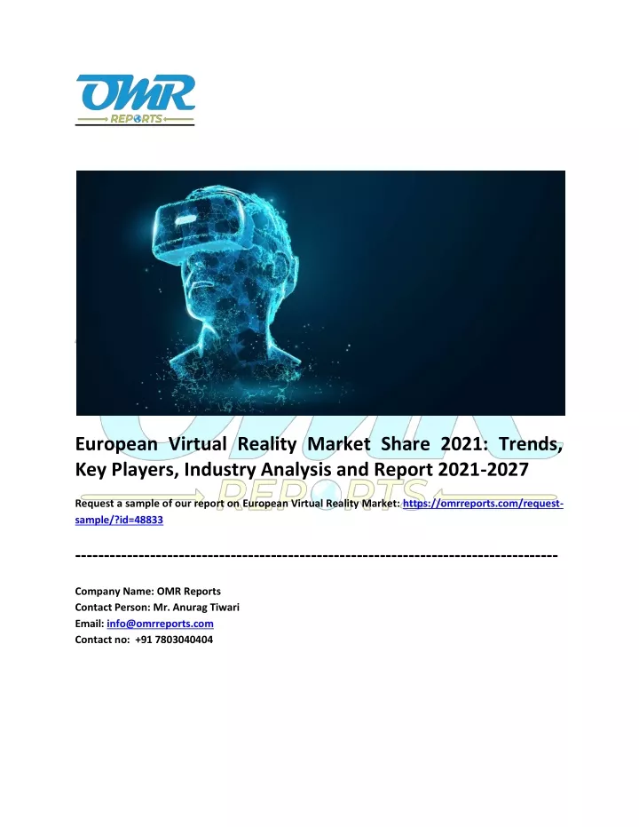 european virtual reality market share 2021 trends