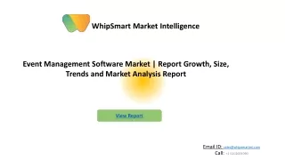 Event Management Software Market competitive analysis & industry trends