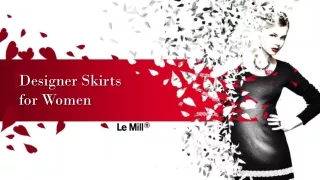 Luxury Designer Skirts for Women, Buy Designer Skirts Online  - Le Mill