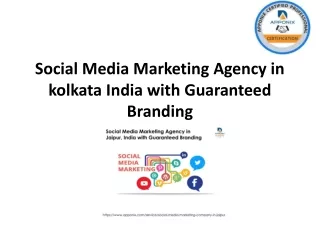 Social Media Marketing Agency in kolkata India with