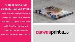 9 Best Uses For Custom Canvas Prints | CanvasPrints.com