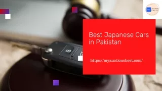 Best japanese cars in pakistan by My Auction Sheet