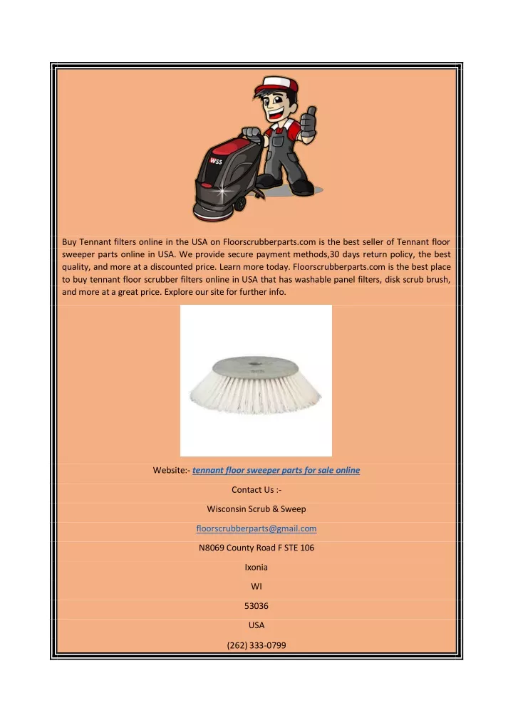 buy tennant filters online