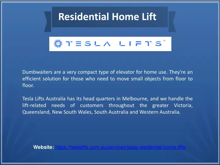 residential home lift