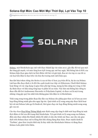 solana t m c cao m i m i th i i l t v o top 10