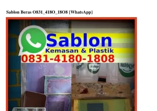 Sablon Beras 08ᣮI–ԿI80–I808(WA)