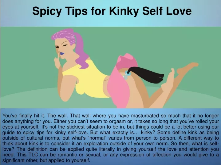 spicy tips for kinky self love