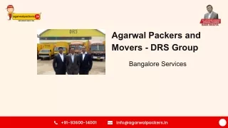 Agarwal Packers and Movers - Bangalore Services