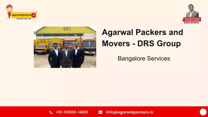 agarwal packers and movers drs group