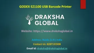 GODEX EZ1100 USB Barcode Printer from Draksha Global
