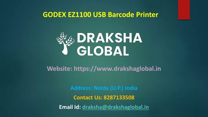 godex ez1100 usb barcode printer