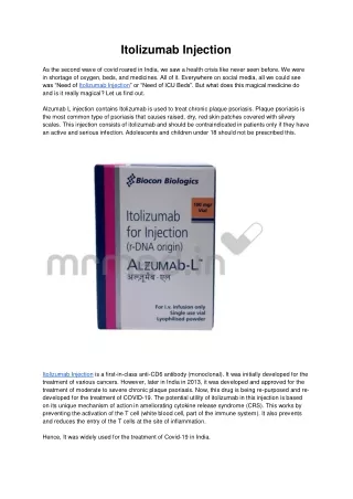 itolizumab injection