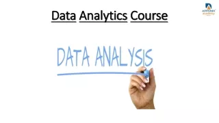 data analytics course