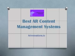 Best AR Content Management Systems