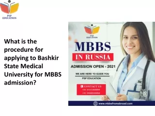 What is the procedure for applying to Bashkir State Medical University for MBBS