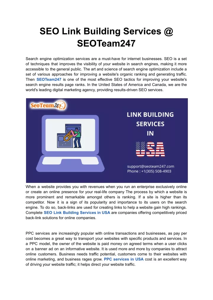 seo link building services @ seoteam247