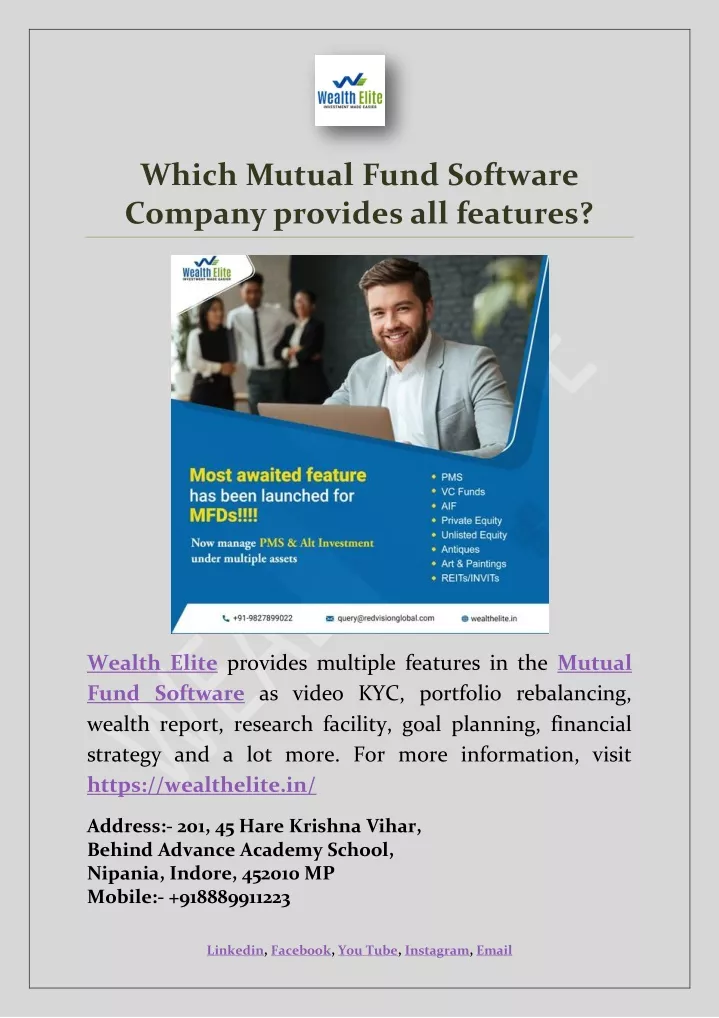 which mutual fund software company provides