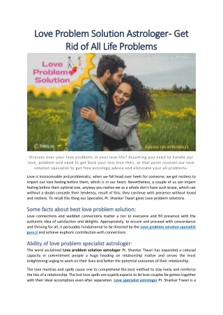 love problem solution astrologer love problem
