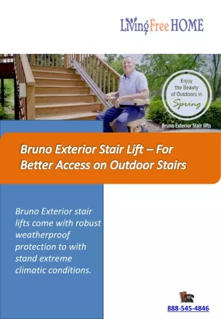 Bruno Exterior Stair Lift – For Better Access on Outdoor Stairs