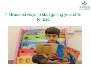 7 Mindseed ways to start getting your child to read