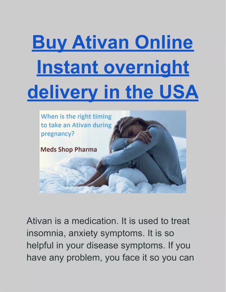 buy ativan online instant overnight delivery