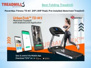 Best Folding Treadmill for home use in India