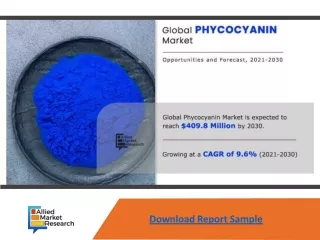 Detailed Insights on Phycocyanin Market 2021-2030