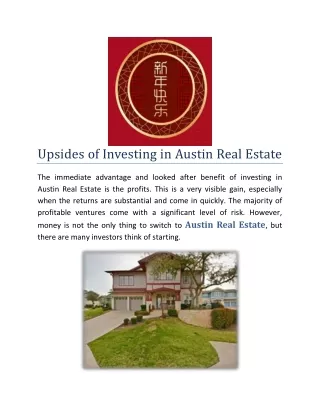 Upsides of Investing in Austin Real Estate