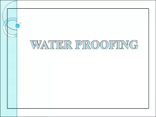 Water Proofing in Islamabad
