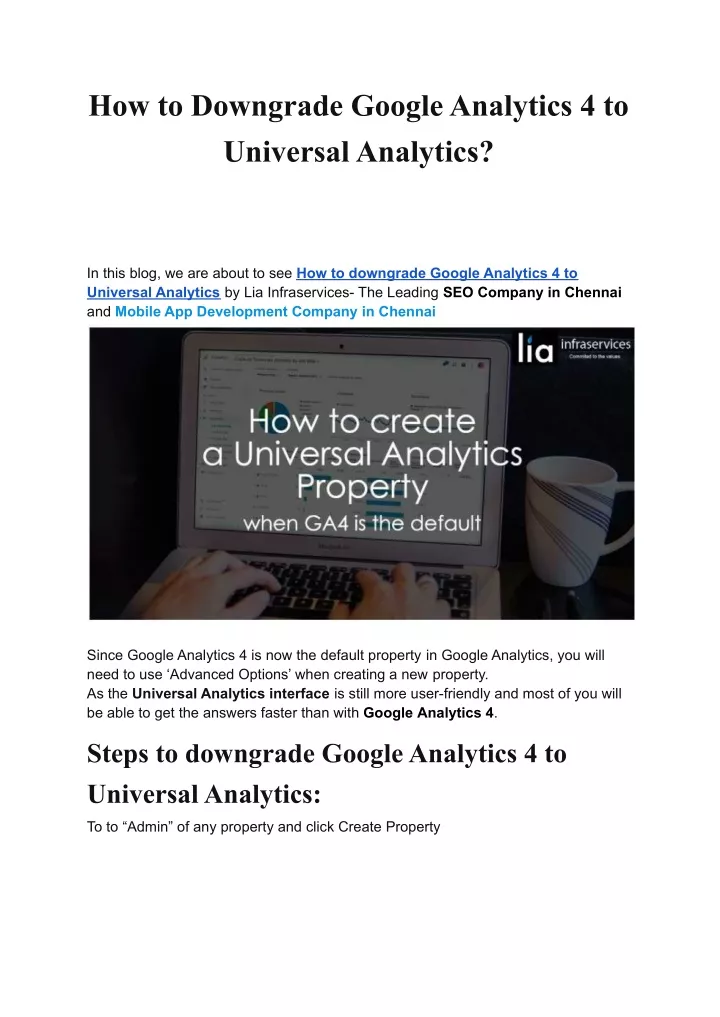 how to downgrade google analytics 4 to universal