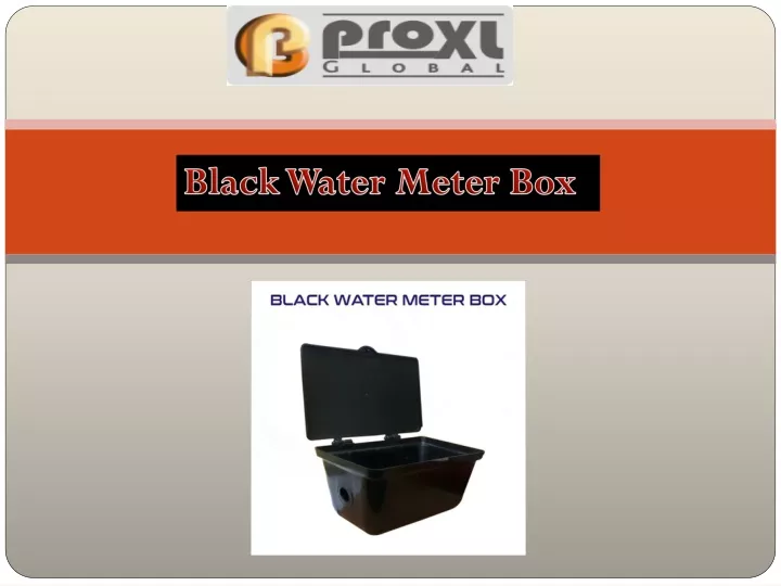 black water meter box