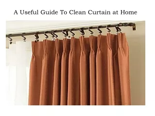 Residential and Commercial Curtain Cleaning in Melbourne